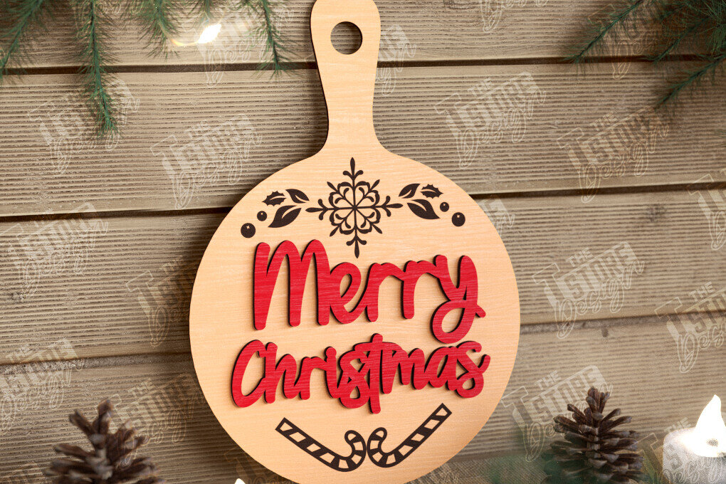 Intra απο ξύλο plywood 3mm-4mm πάχος Χριστουγεννιάτικο Διακοσμητικό Μίνι Κοπτικό Πίνακας Δίασταση 40x40 cm INTRAFABR-108900489