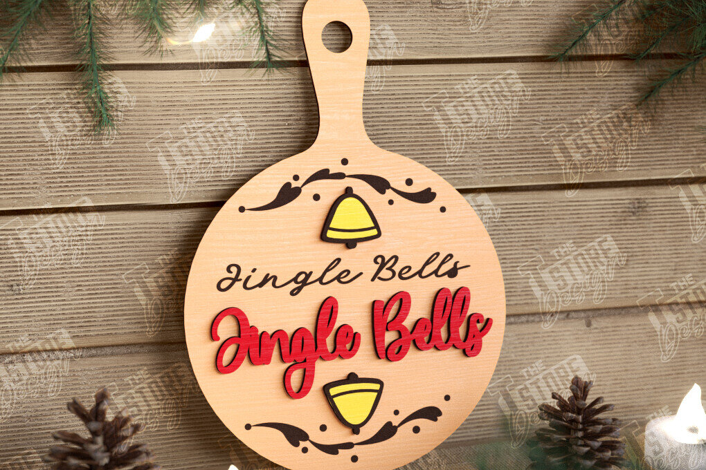 Intra απο ξύλο plywood 3mm-4mm πάχος Χριστουγεννιάτικο Διακοσμητικό Μίνι Κοπτικό Πίνακας Δίασταση 40x40 cm INTRAFABR-108900497