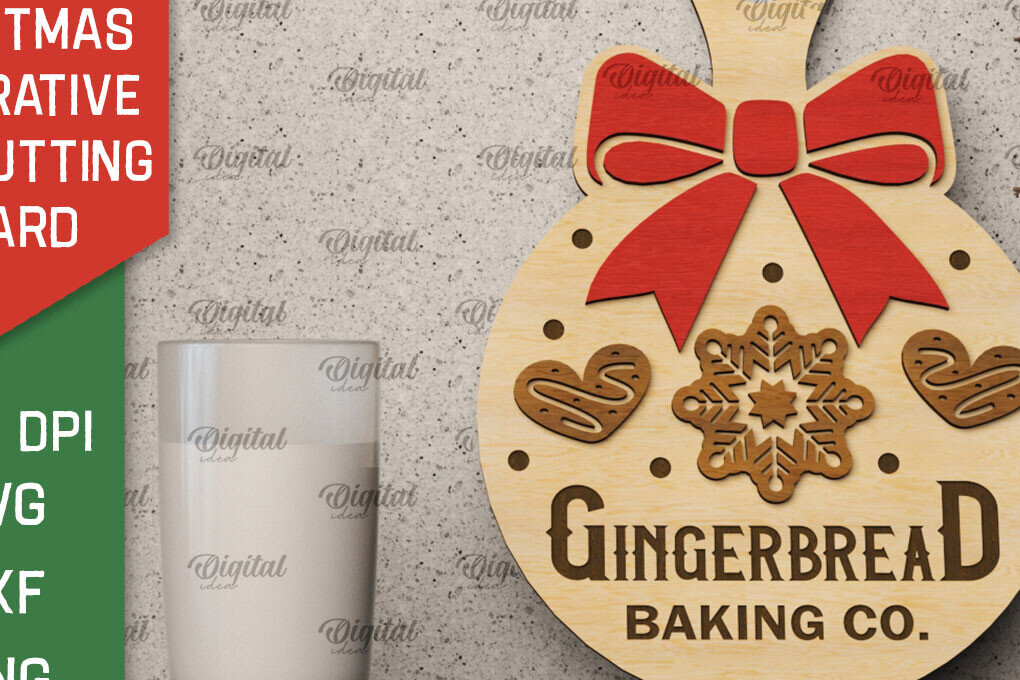 Intra απο ξύλο plywood 3mm-4mm πάχος Χριστουγεννιάτικο Διακοσμητικό Μίνι Κοπτικό Πίνακας Δίασταση 40x40 cm INTRAFABR-105571827