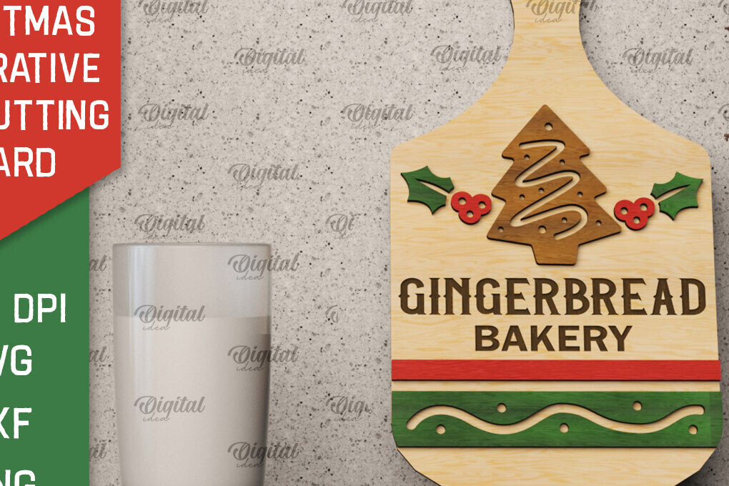 Intra απο ξύλο plywood 3mm-4mm πάχος Χριστουγεννιάτικο Διακοσμητικό Μίνι Κοπτικό Πίνακας Δίασταση 40x40 cm INTRAFABR-105512002