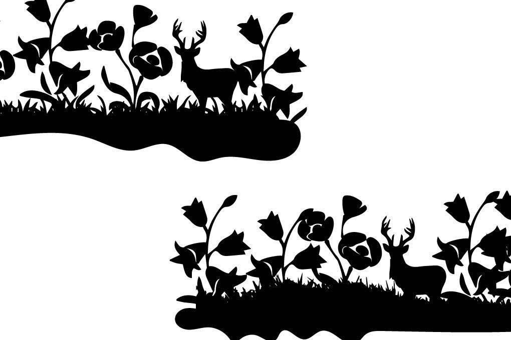 Intra απο ξύλο plywood 3mm-4mm πάχος Χριστουγεννιάτικο Deer Garden Floral Δίασταση 15x15 cm INTRAFABR-85290057