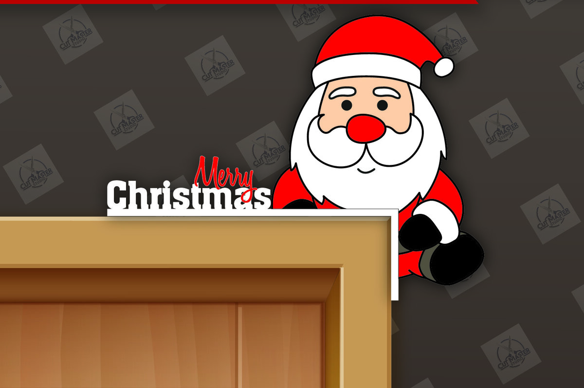 Σετ των 3 Intra απο ξύλο plywood 3mm-4mm πάχος Χριστουγεννιάτικη γωνιακή πόρτα με λέιζερ Δίασταση 15x15 cm INTRAFABR-110695564