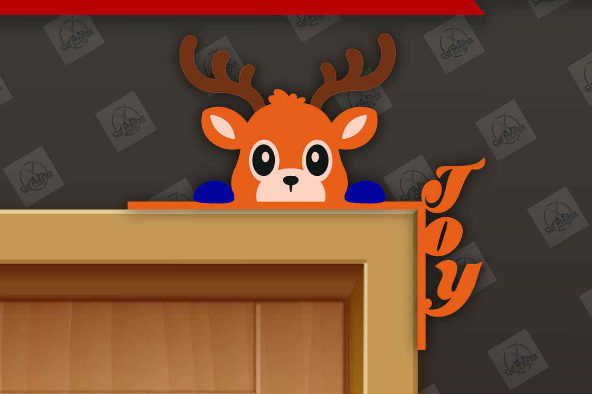 Σετ των 2 Intra απο ξύλο plywood 3mm-4mm πάχος Χριστουγεννιάτικη γωνιακή πόρτα με λέιζερ Δίασταση 15x15 cm INTRAFABR-110695805