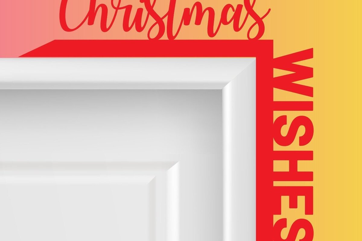 Σετ των 2 Intra απο ξύλο plywood 3mm-4mm πάχος Χριστουγεννιάτικο Γωνιακό Τέμπλο με λέιζερ πόρτας Δίασταση 15x15 cm INTRAFABR-32954000