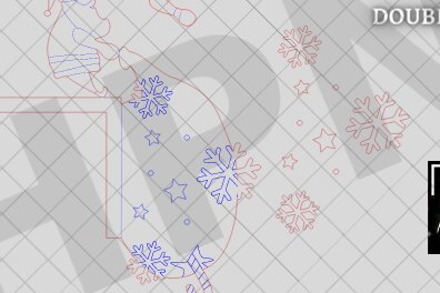 Intra απο ξύλο plywood 3mm-4mm πάχος Χριστουγεννιάτικη γωνιακή πόρτα Δίασταση 30x20 cm INTRAFABR-22060722