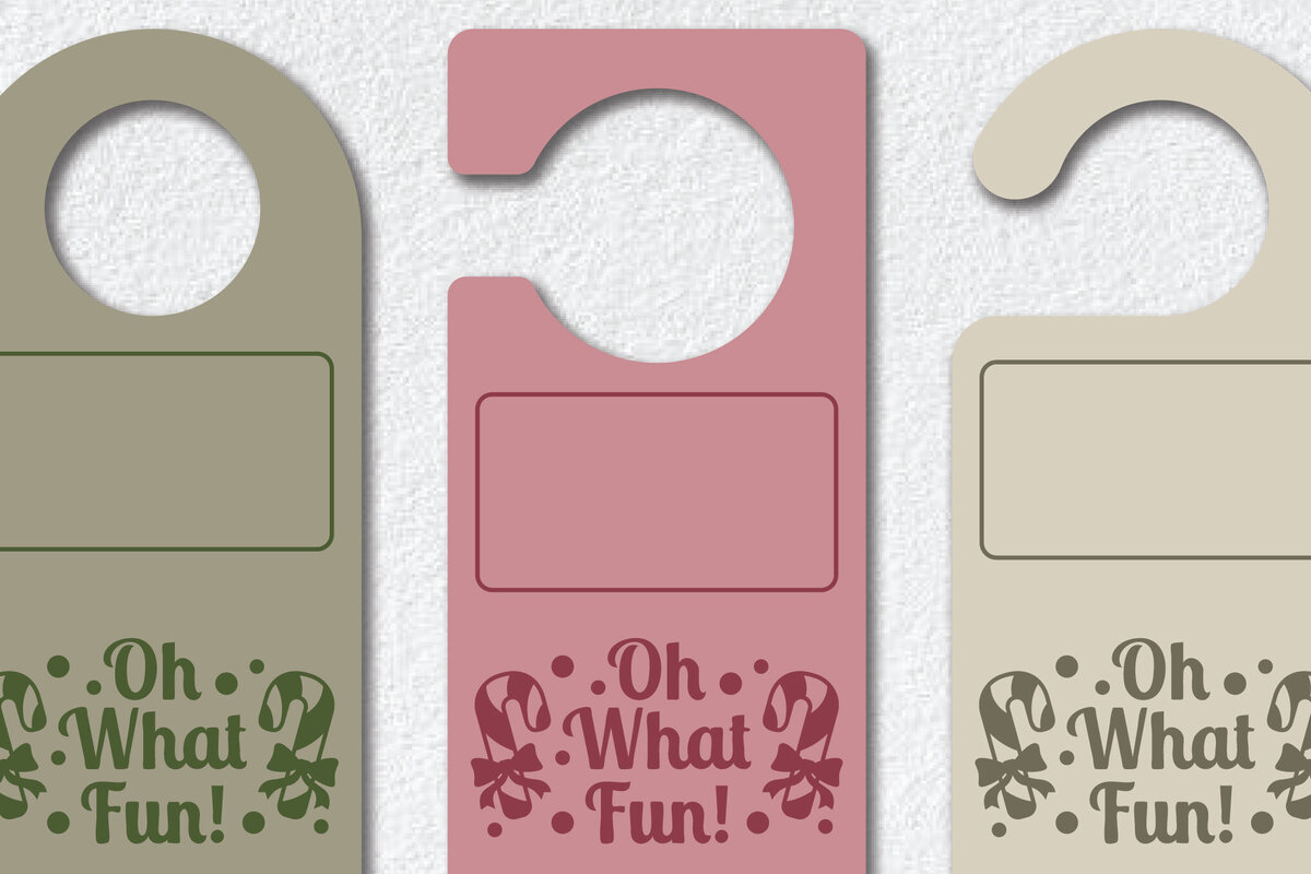 Σετ των 3 Intra απο ξύλο plywood 3mm-4mm πάχος Χριστουγεννιάτικο Κρεμάστρες Πόρτας Πρότυπο Δίασταση 15x15 cm INTRAFABR-111786324