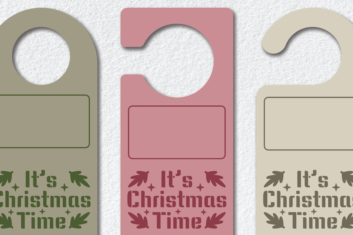 Intra απο ξύλο plywood 3mm-4mm πάχος Χριστουγεννιάτικο Κρεμάστρες Πόρτας Πρότυπο Δίασταση 15x15 cm INTRAFABR-111786490