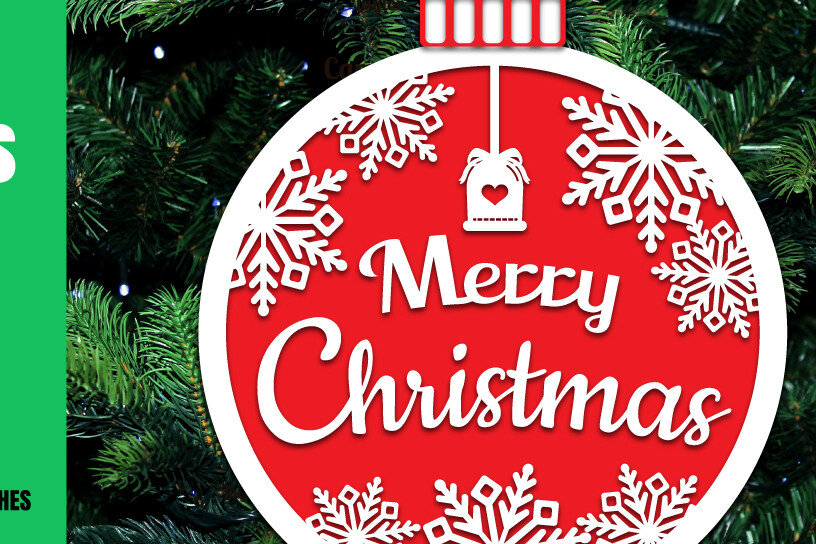 Σετ των 3 Intra απο ξύλο plywood 3mm-4mm πάχος Χριστουγεννιάτικα λέιζερ πόρτας Δίασταση 8x8 cm INTRAFABR-20595090