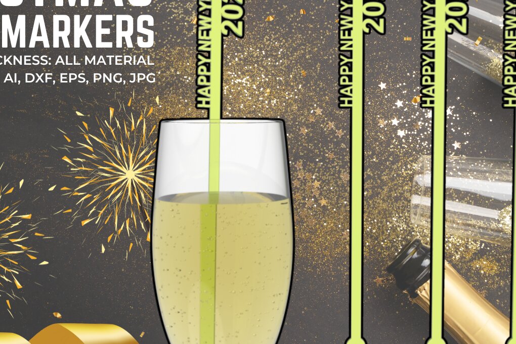 Σετ των 2 Intra απο ξύλο plywood 3mm-4mm πάχος Μαρκαδόροι Χριστουγεννιάτικου Ροφήματος, , Δίασταση 15x15 cm INTRAFABR-84213193