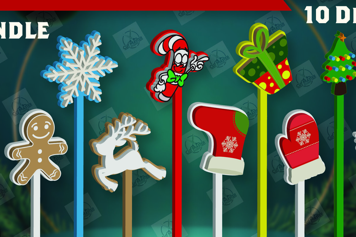 Σετ των 2 Intra απο ξύλο plywood 3mm-4mm πάχος κοπής με λέιζερ αναδευτήρα χριστουγεννιάτικου ποτού Δίασταση 15x15 cm INTRAFABR-110324692