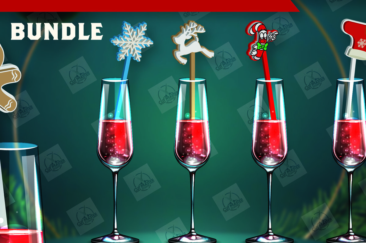 Σετ των 3 Intra απο ξύλο plywood 3mm-4mm πάχος κοπής με λέιζερ αναδευτήρα χριστουγεννιάτικου ποτού Δίασταση 15x15 cm INTRAFABR-110324533