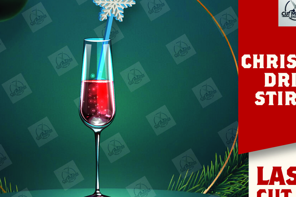 Σετ των 3 Intra απο ξύλο plywood 3mm-4mm πάχος Χριστουγεννιάτικος αναδευτήρας ποτού με λέιζερ Δίασταση 15x15 cm INTRAFABR-110324391