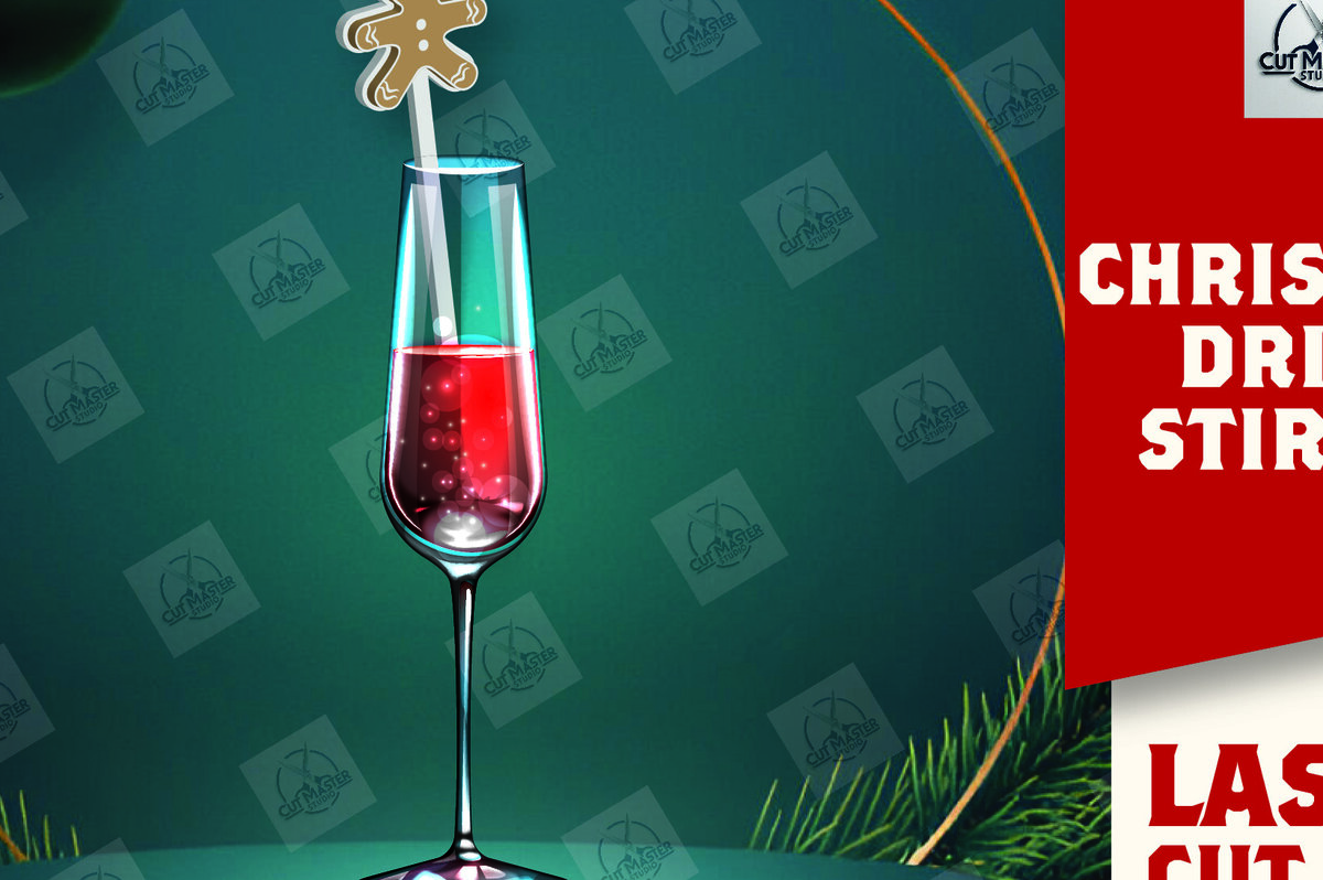 Σετ των 2 Intra απο ξύλο plywood 3mm-4mm πάχος Χριστουγεννιάτικος αναδευτήρας ποτού με λέιζερ Δίασταση 15x15 cm INTRAFABR-110324340