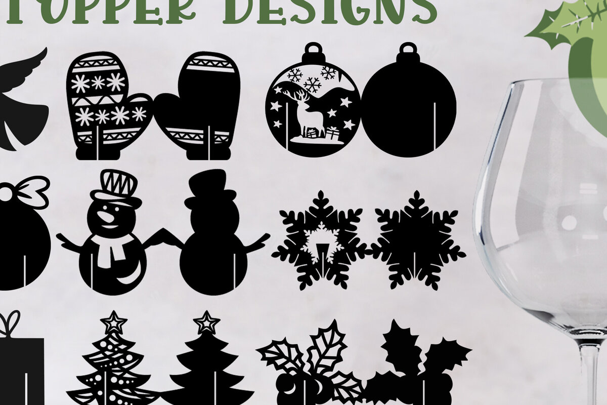 Σετ των 3 Intra απο ξύλο plywood 3mm-4mm πάχος Χριστουγεννιάτικο ρόφημα Topper Paper Cut Δίασταση 15x15 cm INTRAFABR-79693148