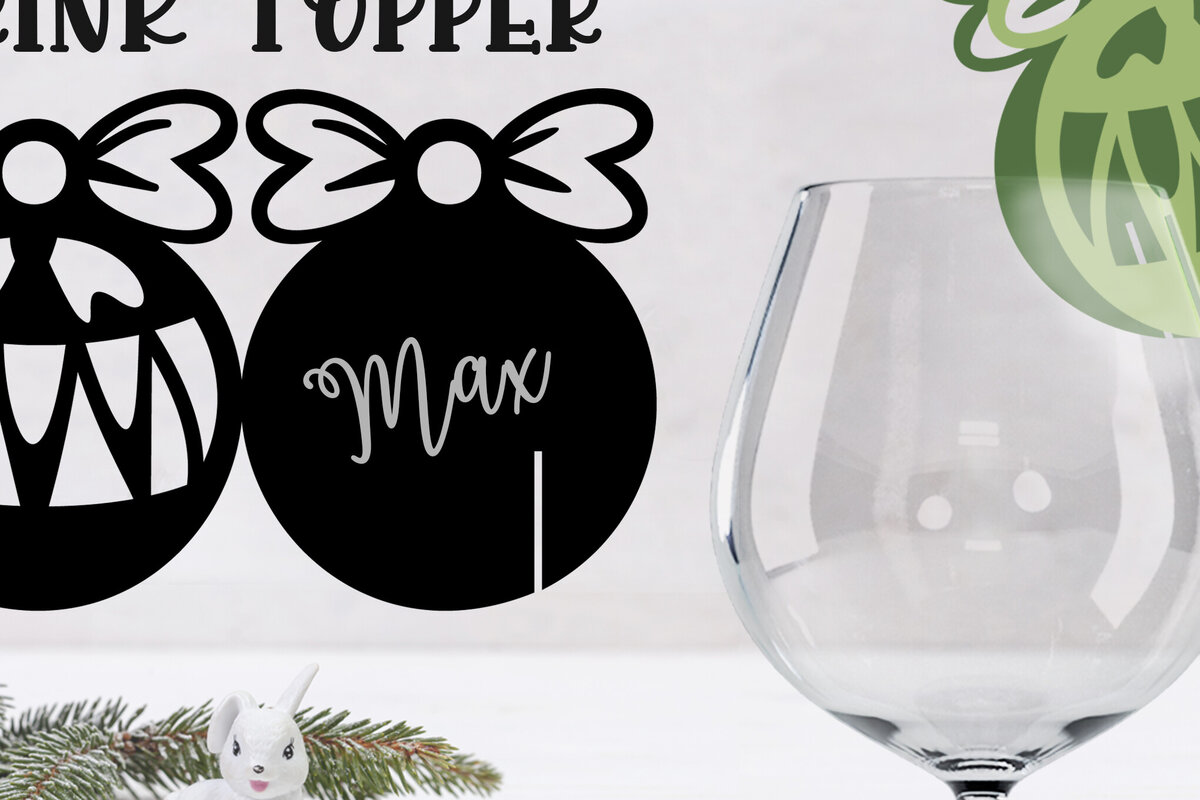 Σετ των 2 Intra απο ξύλο plywood 3mm-4mm πάχος Christmas Drink Topper Δίασταση 15x15 cm INTRAFABR-79597228