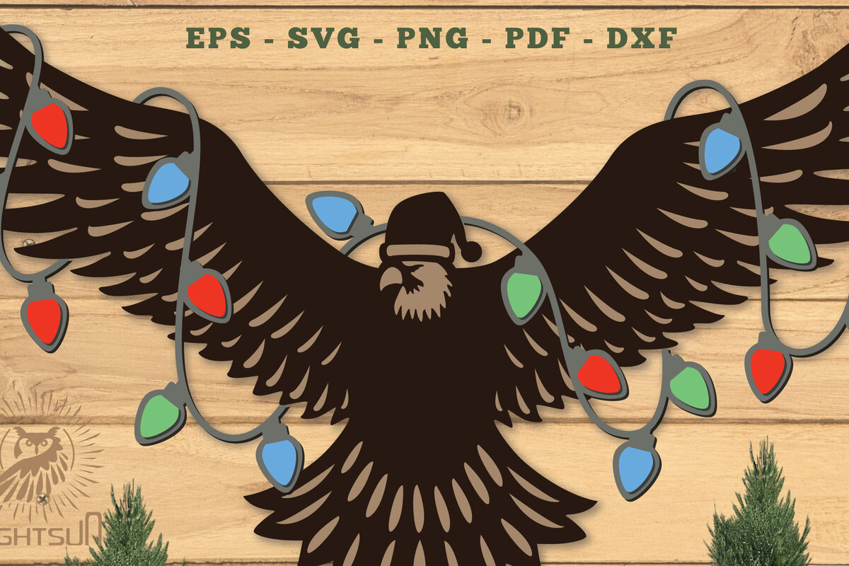 Σετ των 2 Intra απο ξύλο plywood 3mm-4mm πάχος Χριστουγεννιάτικη διακόσμηση με λέιζερ αετού Δίασταση 15x15 cm INTRAFABR-112551727