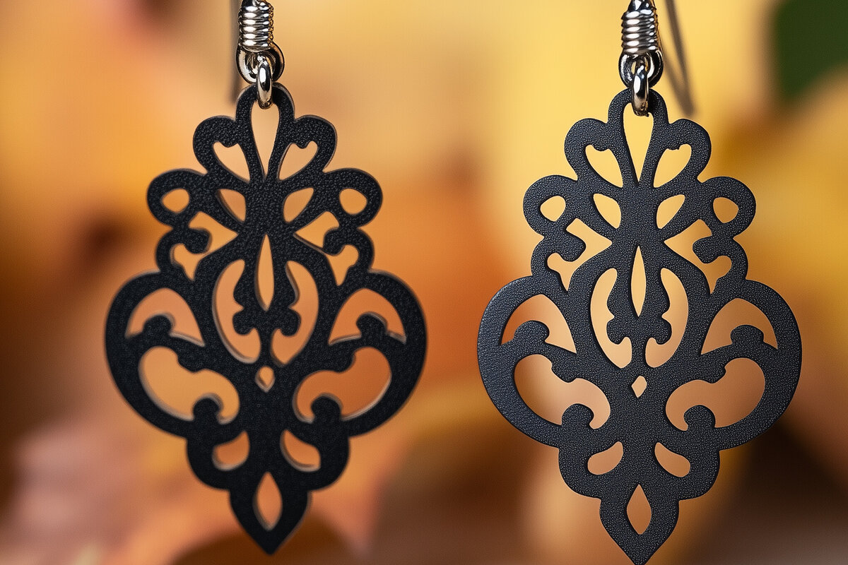 Σετ των 3 Intra απο ξύλο plywood 3mm-4mm πάχος Χριστουγεννιάτικο Σκουλαρίκι Cut Δίασταση 3x3 cm INTRAFABR-107696613