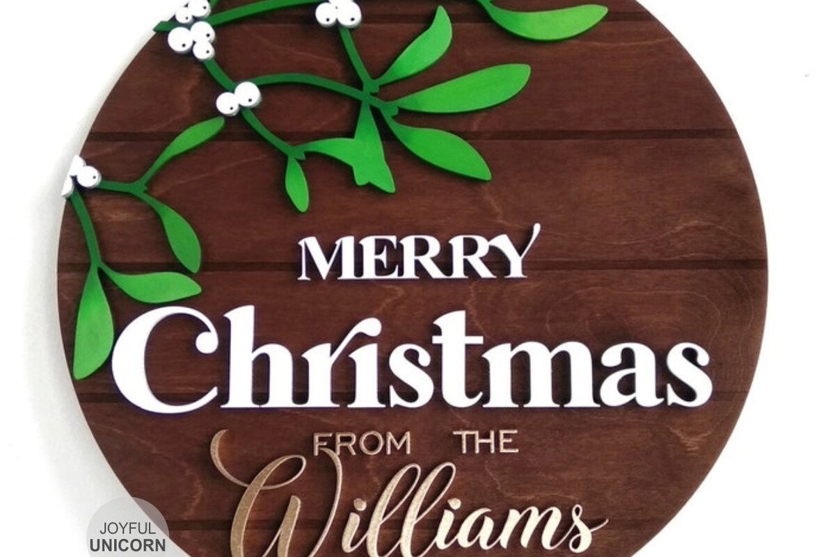 Intra απο ξύλο plywood 3mm-4mm πάχος Χριστουγεννιάτικο οικογενειακό σημάδι Δίασταση 30x30 cm INTRAFABR-33158729