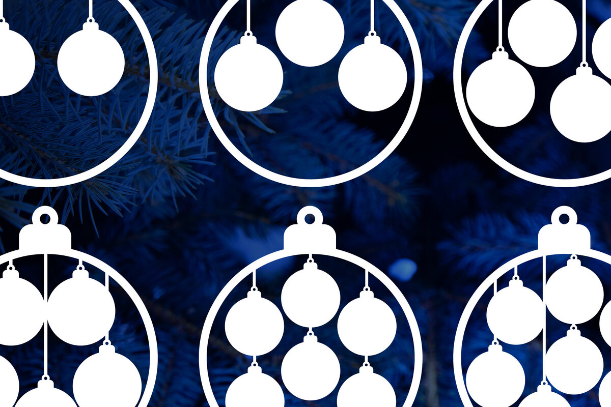 Σετ των 3 Intra απο ξύλο plywood 3mm-4mm πάχος Χριστουγεννιάτικα Οικογενειακά Στολίδια Δίασταση 8x8 cm INTRAFABR-52942728