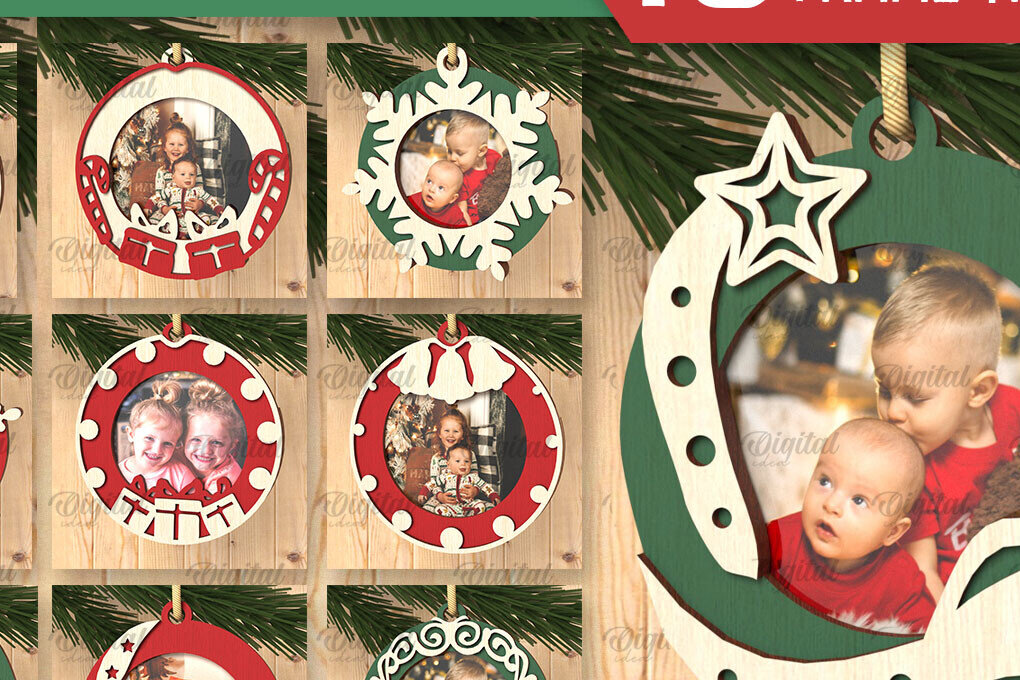 Intra απο ξύλο plywood 3mm-4mm πάχος παιχνιδιών με χριστουγεννιάτικο πλαίσιο δέντρου  Δίασταση 20x30 cm INTRAFABR-105066557