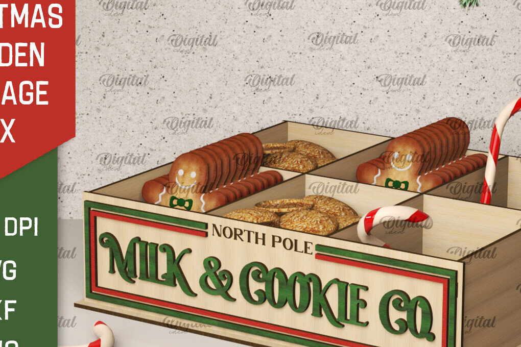 Σετ των 2 Intra απο ξύλο plywood 3mm-4mm πάχος Χριστουγεννιάτικο κουτί δώρου . Xmas Δίασταση 15x15 cm INTRAFABR-106601749