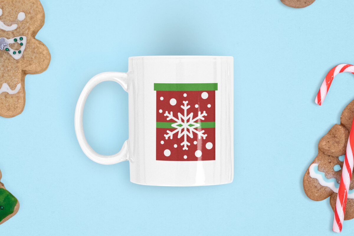 Σετ των 2 Intra απο ξύλο plywood 3mm-4mm πάχος Χριστουγεννιάτικο κουτί δώρου με σχέδιο νιφάδα χιονιού Δίασταση 8x11 cm INTRAFABR-84150269