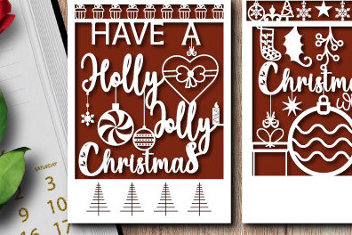 Σετ των 2 Intra απο ξύλο plywood 3mm-4mm πάχος χριστουγεννιάτικων δώρων Layer1062 Δίασταση 15x15 cm INTRAFABR-105848301