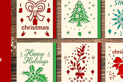 Σετ των 2 Intra απο ξύλο plywood 3mm-4mm πάχος χριστουγεννιάτικων δώρων Layer1104 Δίασταση 15x15 cm INTRAFABR-108297984