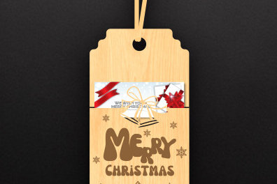 Σετ των 3 Intra απο ξύλο plywood 3mm-4mm πάχος Θήκη δώρου Χριστουγέννων Δίασταση 8x8 cm INTRAFABR-82354950