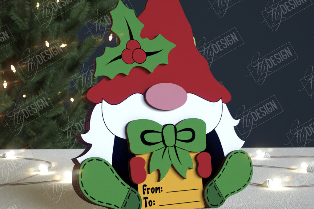 Σετ των 2 Intra απο ξύλο plywood 3mm-4mm πάχος Κάτοχος Χριστουγεννιάτικων Δωροκάρτας|Ευχετήρια κάρτα Δίασταση 15x15 cm INTRAFABR-108788875