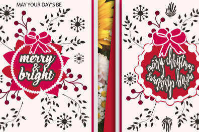 Σετ των 2 Intra απο ξύλο plywood 3mm-4mm πάχος Χριστουγεννιάτικη δωροκάρτα 972 Δίασταση 15x15 cm INTRAFABR-79720382