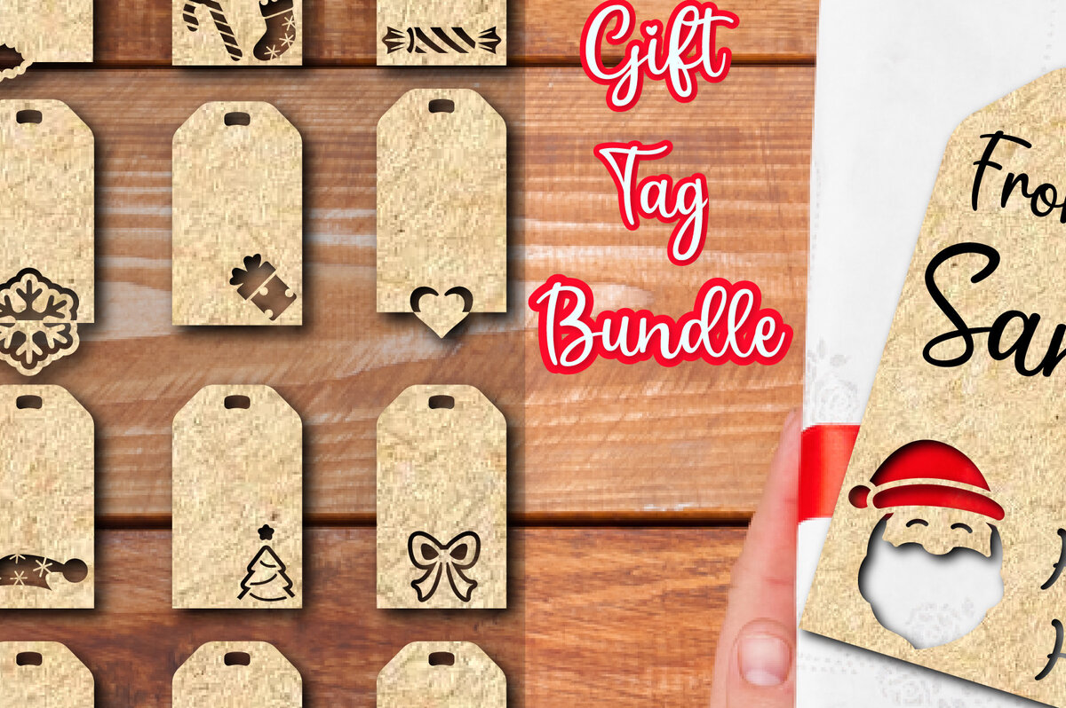 Intra απο ξύλο plywood 3mm-4mm πάχος ετικετών δώρου Χριστουγέννων 5 Δίασταση 40x40 cm INTRAFABR-75711295