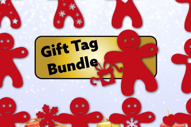 Σετ των 2 Intra απο ξύλο plywood 3mm-4mm πάχος ετικετών δώρου Χριστουγέννων Δίασταση 15x15 cm INTRAFABR-19825459