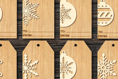 Σετ των 2 Intra απο ξύλο plywood 3mm-4mm πάχος Δώρο Χριστουγεννιάτικου δώρου με Δίασταση 15x15 cm INTRAFABR-108803612