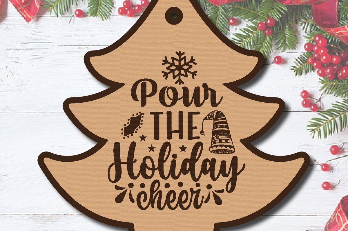 Σετ των 3 Intra απο ξύλο plywood 3mm-4mm πάχος Χριστουγεννιάτικο δώρο ετικέτας Δίασταση 5x10 cm INTRAFABR-41478581