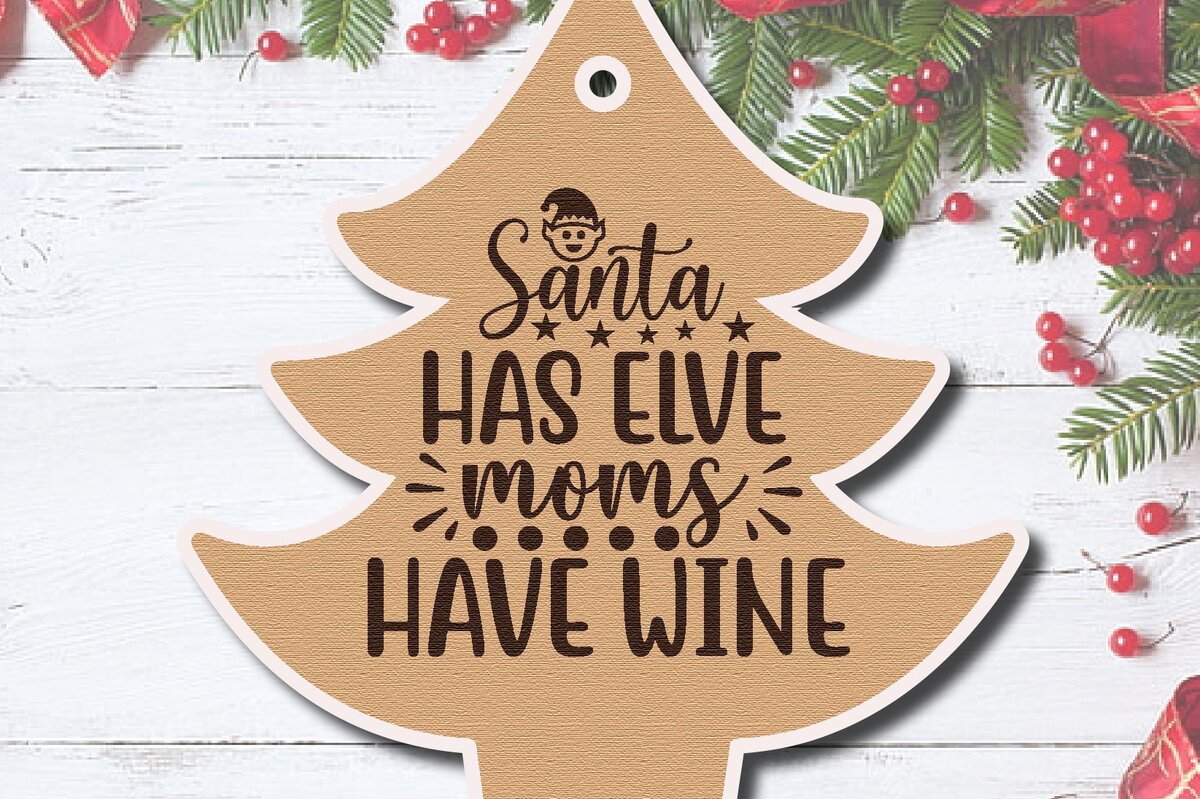 Σετ των 3 Intra απο ξύλο plywood 3mm-4mm πάχος Χριστουγεννιάτικο δώρο ετικέτας Δίασταση 5x10 cm INTRAFABR-41478733