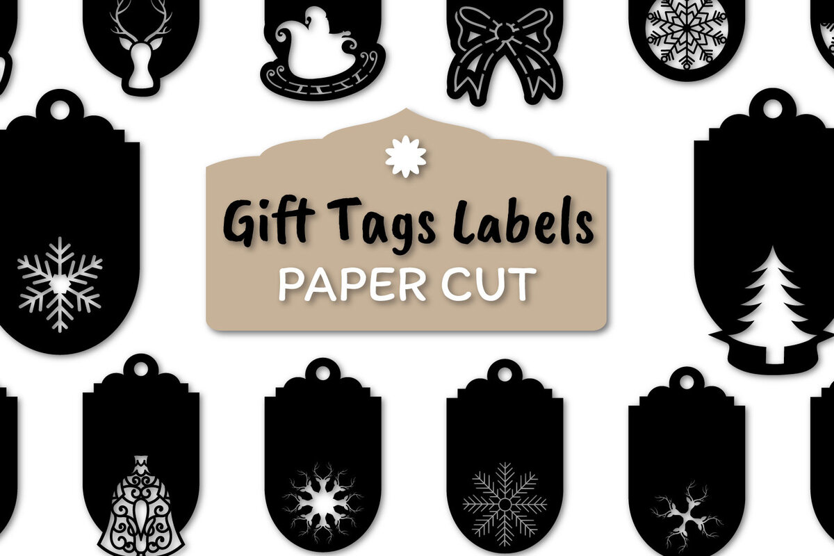 Σετ των 2 Intra απο ξύλο plywood 3mm-4mm πάχος Ετικέτες δώρων Χριστουγέννων Δίασταση 15x15 cm INTRAFABR-20948694