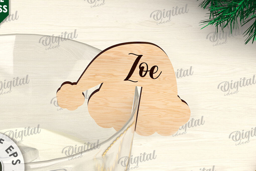 Σετ των 2 Intra απο ξύλο plywood 3mm-4mm πάχος Χριστουγεννιάτικη διακόσμηση γυαλιού με λέιζερ Δίασταση 15x15 cm INTRAFABR-109276453