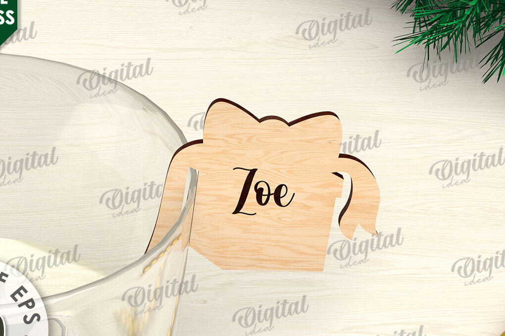 Σετ των 2 Intra απο ξύλο plywood 3mm-4mm πάχος Χριστουγεννιάτικη διακόσμηση γυαλιού με λέιζερ Δίασταση 15x15 cm INTRAFABR-109275348