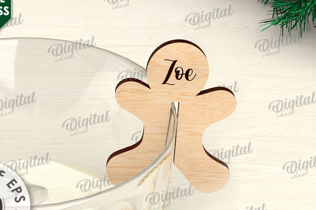 Σετ των 2 Intra απο ξύλο plywood 3mm-4mm πάχος Χριστουγεννιάτικη διακόσμηση γυαλιού με λέιζερ Δίασταση 15x15 cm INTRAFABR-109275297