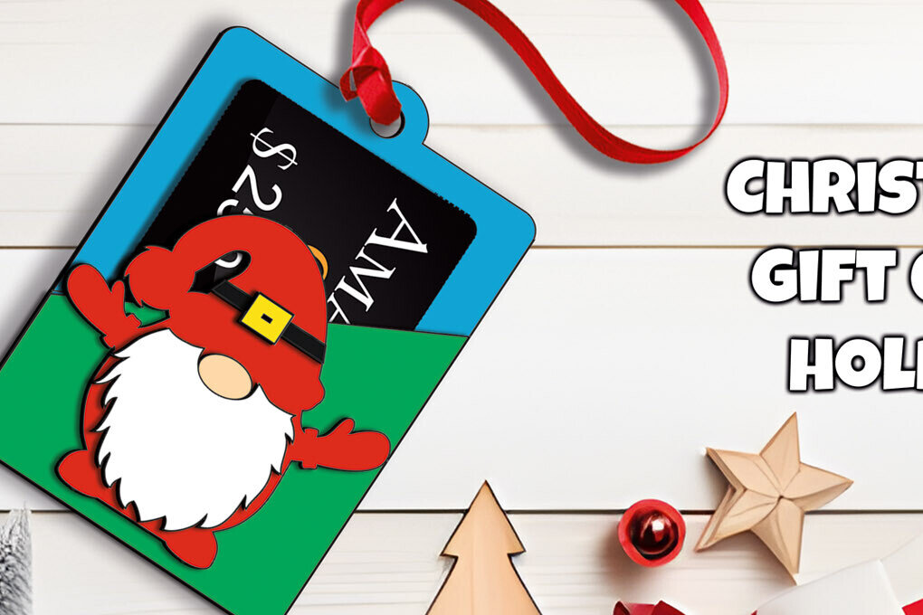 Σετ των 3 Intra απο ξύλο plywood 3mm-4mm πάχος Θήκη χρημάτων για δωροκάρτες Χριστουγέννων Gnome Δίασταση 8x8 cm INTRAFABR-109057824