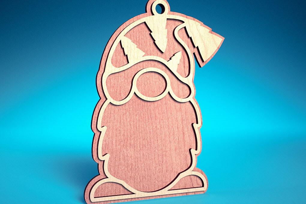 Σετ των 3 Intra απο ξύλο plywood 3mm-4mm πάχος Κόψιμο με λέιζερ Χριστουγεννιάτικη διακοσμητική κάρτα Δίασταση 8x8 cm INTRAFABR-75820480