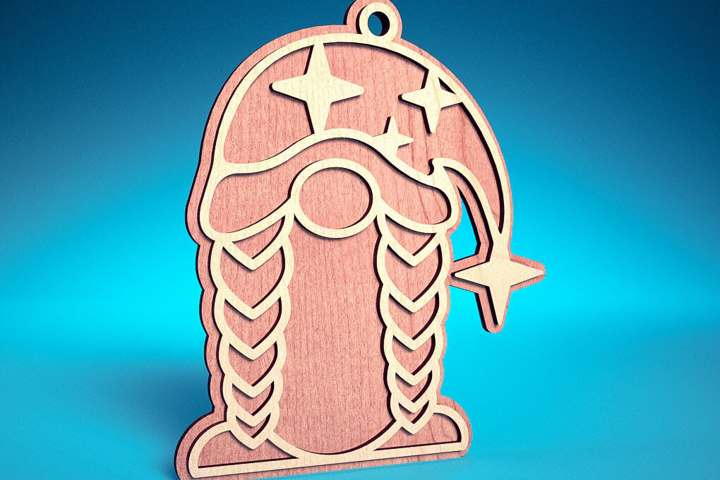 Σετ των 3 Intra απο ξύλο plywood 3mm-4mm πάχος Κόψιμο με λέιζερ Χριστουγεννιάτικη διακοσμητική κάρτα Δίασταση 8x8 cm INTRAFABR-75820506