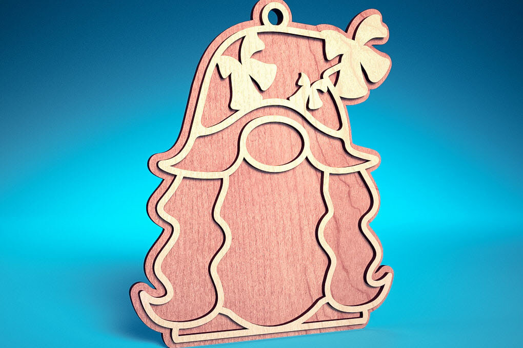 Σετ των 3 Intra απο ξύλο plywood 3mm-4mm πάχος Κόψιμο με λέιζερ Χριστουγεννιάτικη διακοσμητική κάρτα Δίασταση 8x8 cm INTRAFABR-75820543