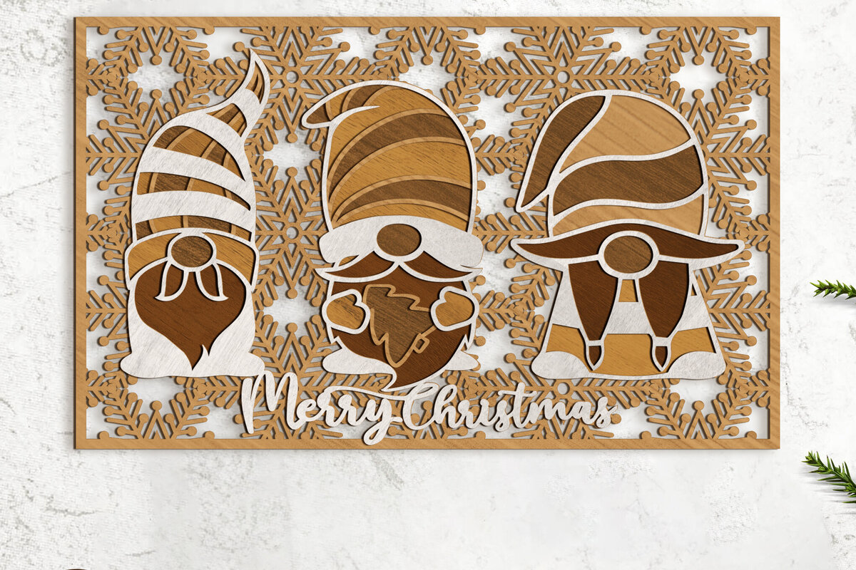 Intra απο ξύλο plywood 3mm-4mm πάχος Πρότυπο πολυστρωματικής κοπής Χριστουγεννιάτικων καλικάντζων Δίασταση 40x40 cm INTRAFABR-79072285