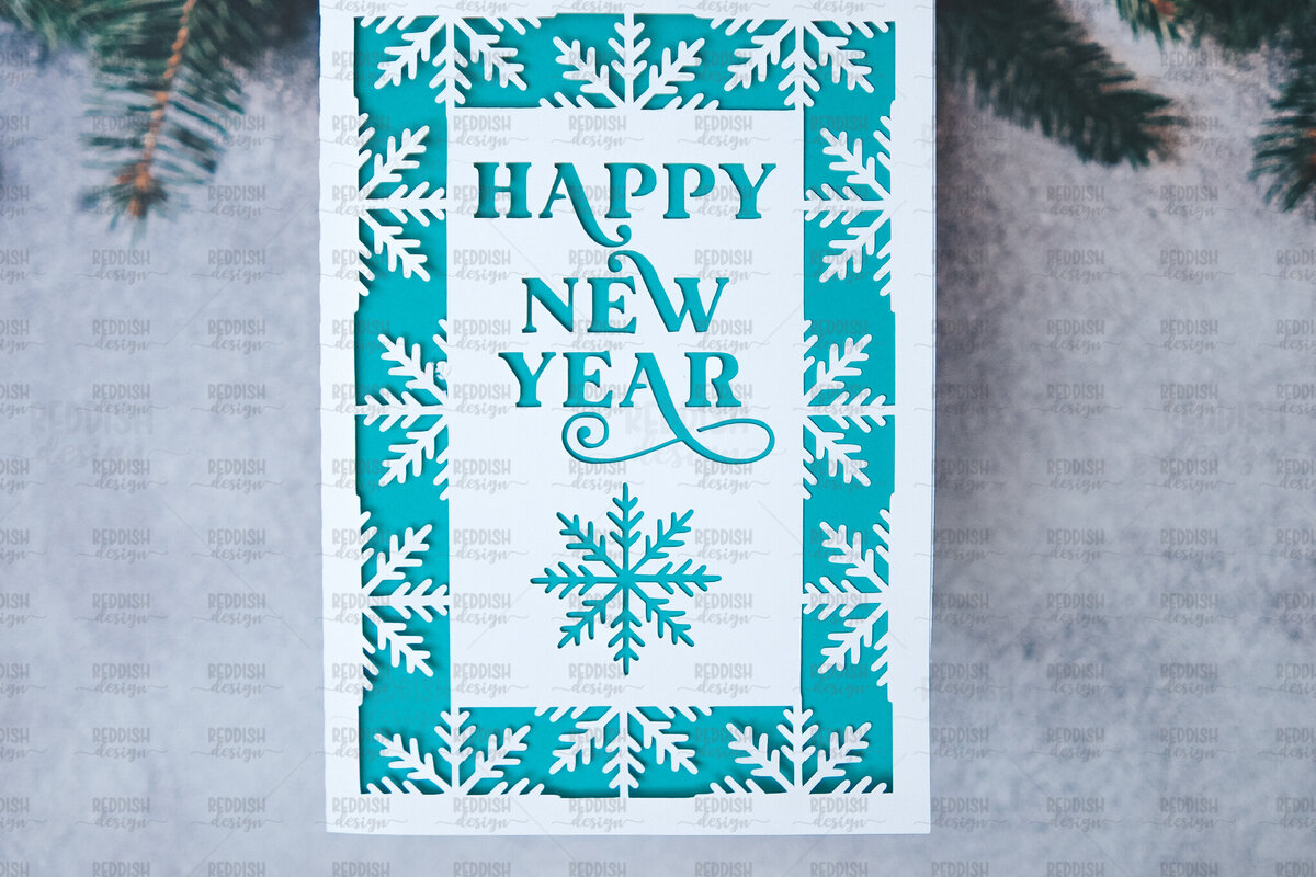 Σετ των 2 Intra απο ξύλο plywood 3mm-4mm πάχος Πρότυπο ευχετήριας κάρτας Χριστουγέννων Δίασταση 15x15 cm INTRAFABR-107961633