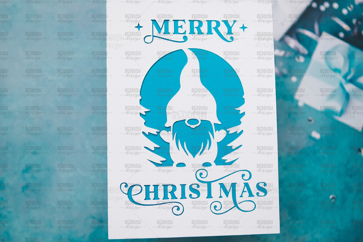 Σετ των 2 Intra απο ξύλο plywood 3mm-4mm πάχος Πρότυπο ευχετήριας κάρτας Χριστουγέννων Δίασταση 15x15 cm INTRAFABR-107961691