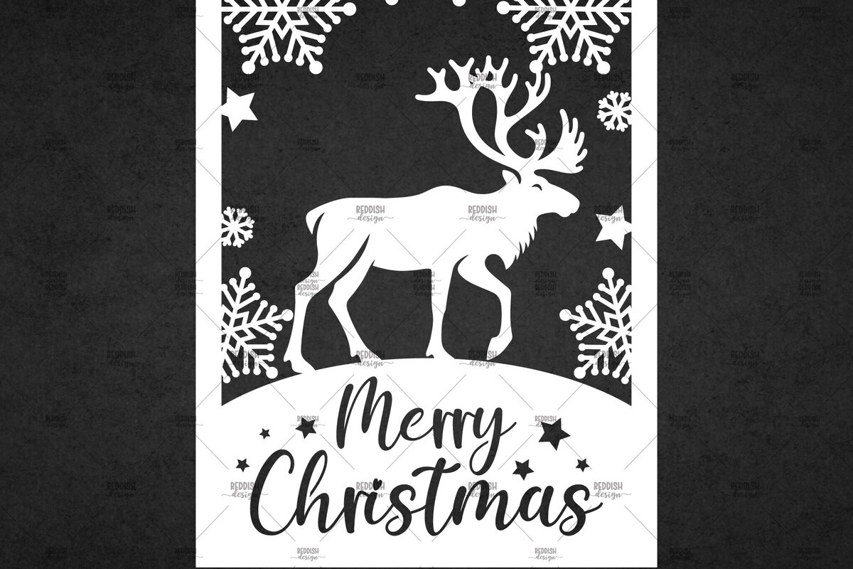 Σετ των 3 Intra απο ξύλο plywood 3mm-4mm πάχος Χριστουγεννιάτικη κάρτα με κομμένα ευχετήρια χαρτί Δίασταση 5x7 cm INTRAFABR-113449917