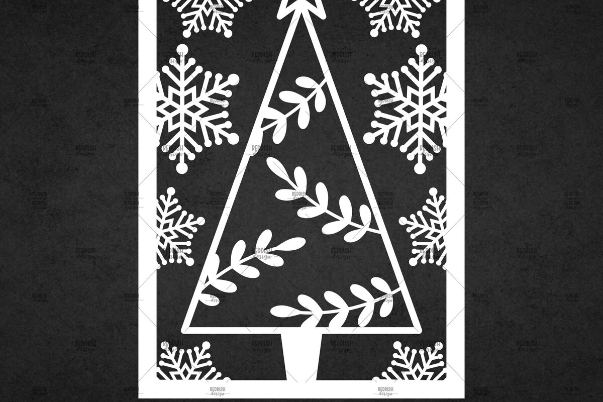 Σετ των 3 Intra απο ξύλο plywood 3mm-4mm πάχος Χριστουγεννιάτικη κάρτα με κομμένα ευχετήρια χαρτί Δίασταση 5x7 cm INTRAFABR-113449573