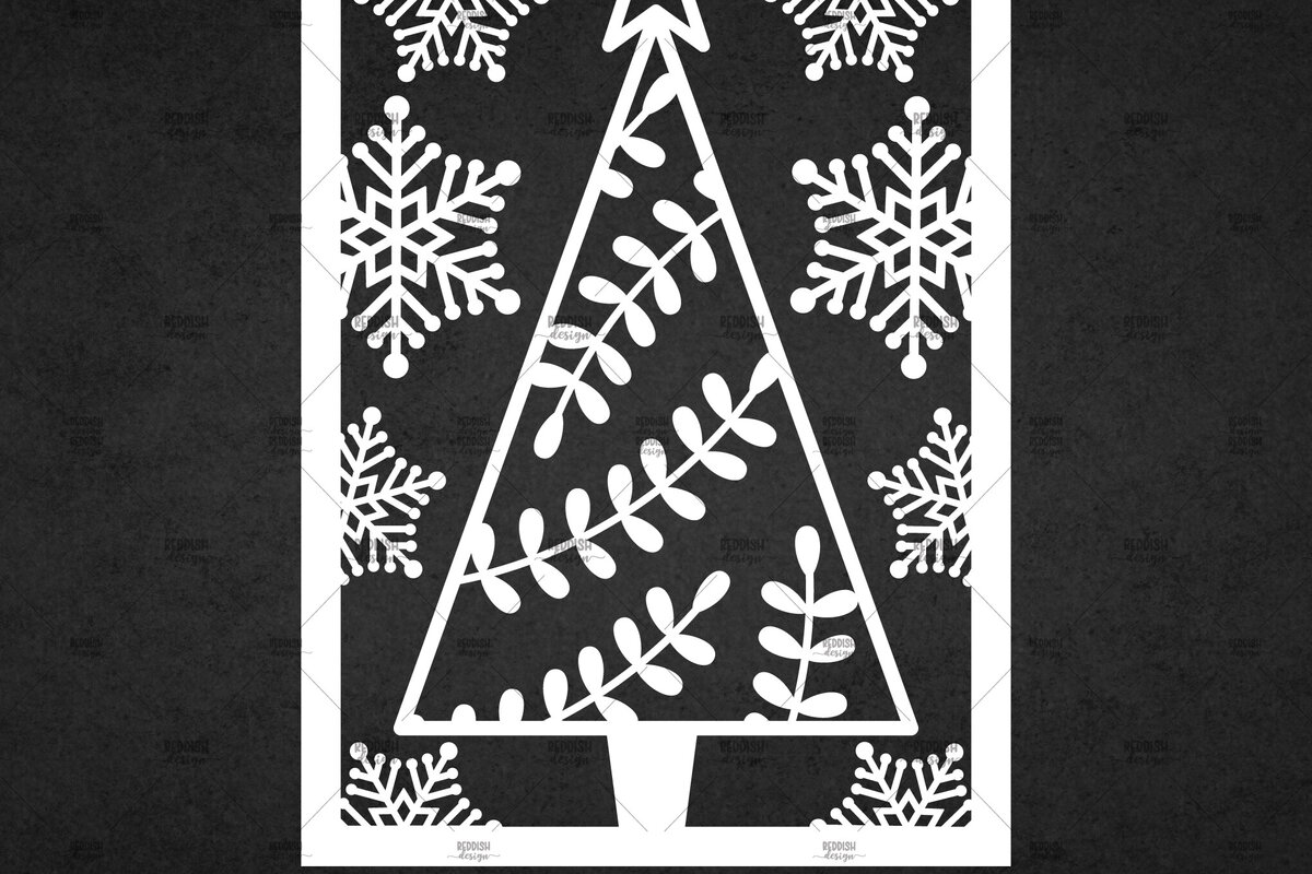 Σετ των 3 Intra απο ξύλο plywood 3mm-4mm πάχος Χριστουγεννιάτικη κάρτα με κομμένα ευχετήρια χαρτί Δίασταση 5x7 cm INTRAFABR-113449624